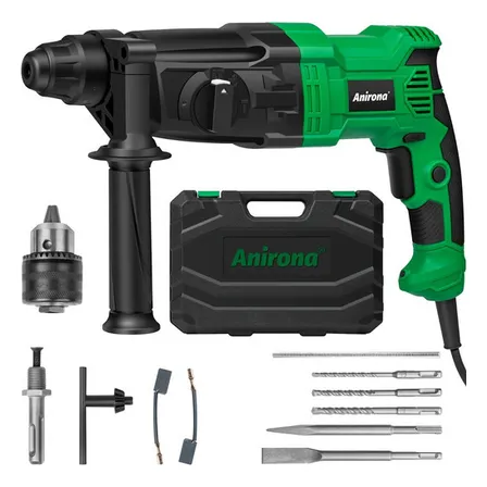 Rotomartillo Perforador Cincelador Sds 850w Anirona Rh2600 Verde 60hz