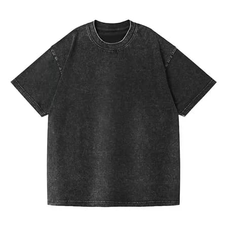 Playera 100% Algodón Vintage Lavadas De Manga Corta 230gr