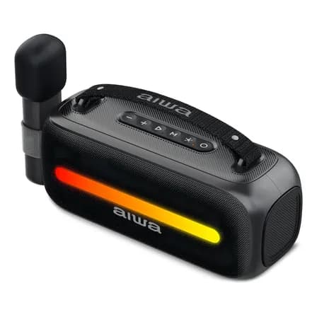 Bocina Aiwa Awss40bt Portátil Bluetooth Con Karaoke Negro