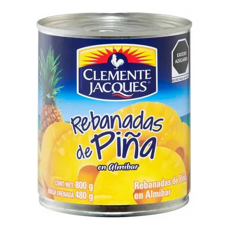 Piña Clemente Jacques Rebanadas En Almíbar 800g