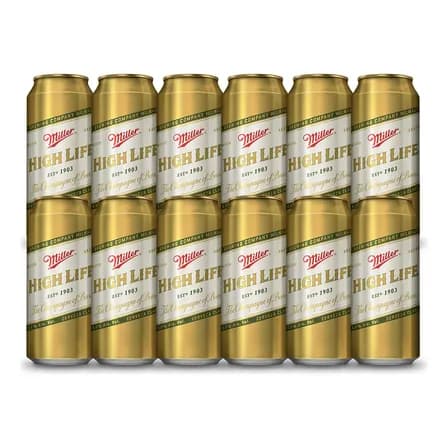 Cerveza Miller High Life 24 Latas De 473ml
