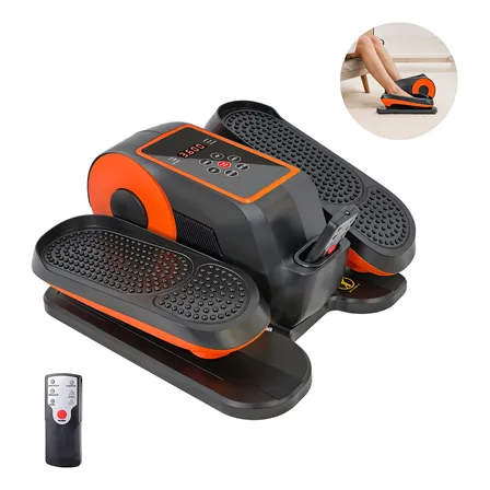 Mini Elíptica Eléctrica Moderna Para Hacer Ejercicio Sentado Color Negro Naranja