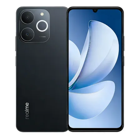 Realme Note 70t Negra  4 Gb + 256 Gb  Pantalla Lcd 6,74 90 Hz  Batería De 6000 Mah  Ip54 + Mil-std-810h  Cámaras 50 Mp Negro