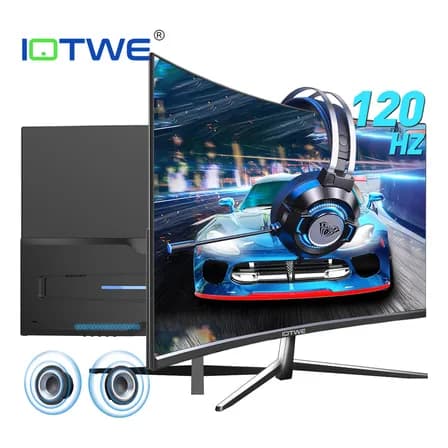 Monitor Gamer Curvo Iotwe K27q 27 Pulgadas Led Full Hd 120hz Negro Hdmi2.0 Vga Altavoz 6w Freesync Hdr