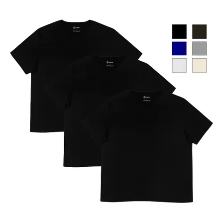 Playera Hombre 3 Pack 100% Algodón Pesado Vintage Oversize