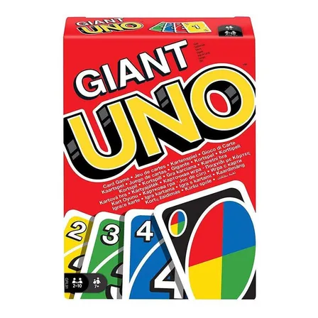 Uno Gigante Clásico Juego De Mesa Cartas Marca Mattel