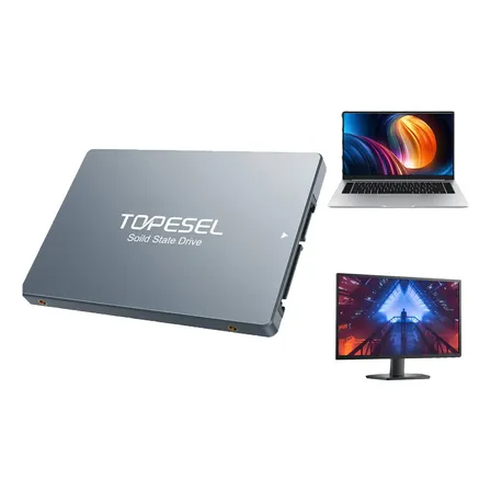 Ssd Interno 512gb Sata Iii 2.5  Topesel Velocidad Lectura 500mb/s Gris
