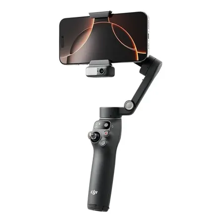 Dji Estabilizador Para Teléfonos Osmo Mobile 8, Seguimiento Nativo Con Audio E Iluminación, Rotación Panorámica De 360°, Batería De 10 H, Brazo Extensible, Robusta Estabilización En 3 Ejes Negro