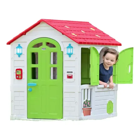 Casita Infantil Play House Prinsel Verde Juego Creativo Y Seguro Niños Blanco/verde Liso