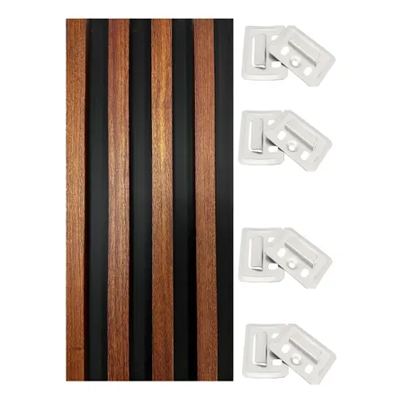 Lambrin Decorativo Wpc Panel 3d 12 Pzas 1mx16cm Color Madera