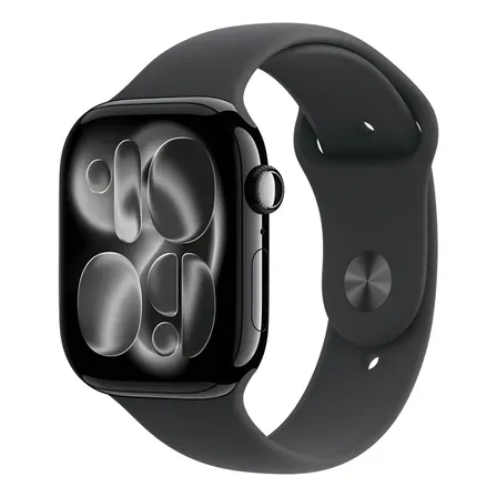 Apple Watch Series 11 Gps  Caja De Aluminio Negro Azabache De 46 Mm  Correa Deportiva Negra  M/l