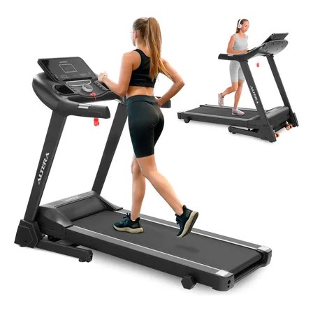 Caminadora Electrica Altera Plegable Corredora 110 V Negra Negro