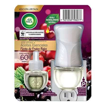 Air Wick Eléctrico Frutos Rojos Aparato+repuesto 20ml