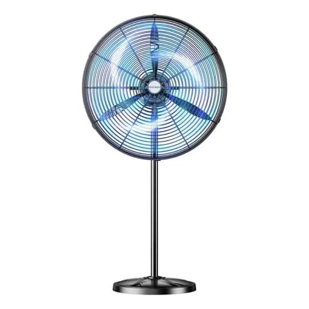 Glückluz Ventilador De Pedestal,ventilador Industrial De 30 Pulgadas,circulador Aire, Abanico De Uso Rudo,versátil Y... 75 Cm Plata Plateado Plástico
