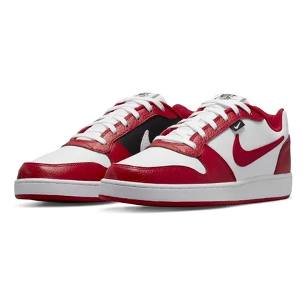 Tenis Para Hombre Nike Ebernon Low Premium Blanco/rojo