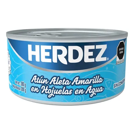 Atún Aleta Amarilla Hojuelas En Agua 280g Herdez
