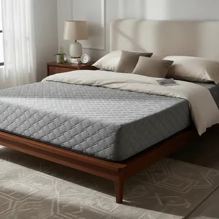 Colchon Matrimonial Memory Foam Reduce Stress De 25 Cm Gris