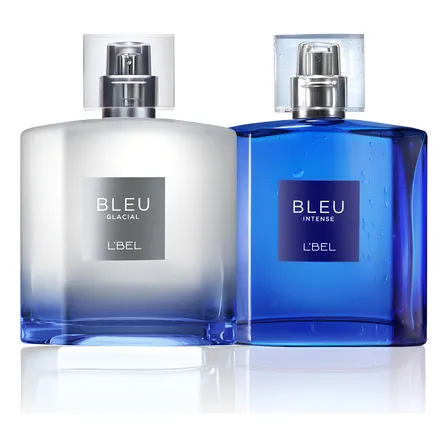 L'bel Set Perfume Para Hombre Bleu Intense + Glacial 100 Ml