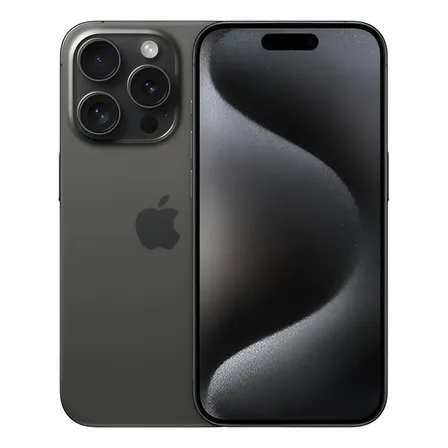 iPhone 15 Pro (sólo Esim) 128 Gb Titanio Negro - Excelente (Reacondicionado)