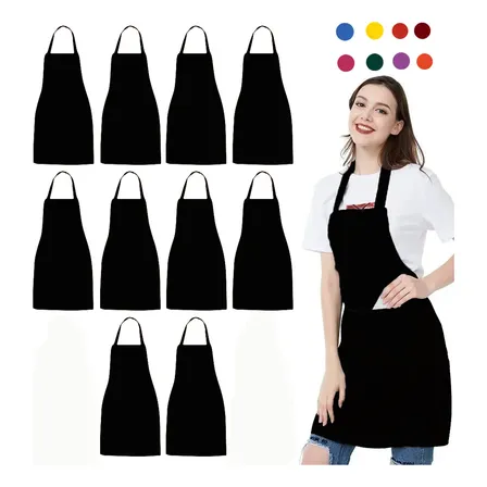 10 Pzs Mandil Delantal Para Chef Meseros Barbería Pintores