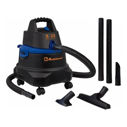 Aspiradora Koblenz® Seco-mojado Wd-5 Ma 5gal Multiuosos Color Negro Negro/azul