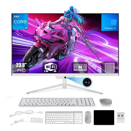 Pc All In One 23.8  Intel Core I5 8gb Ram 256gb Ssd Full Hd Akioek
