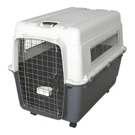Transportadora Mascota Perro Grande Kennel 90x60x68cm Sunny Gris