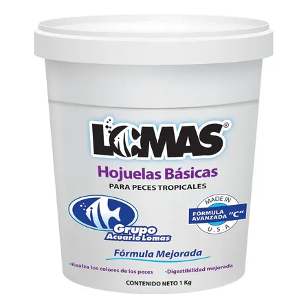 Alimento Para Peces Hojuelas Básicas Lomas De 1 Kg Wardley