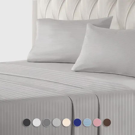 Juego De Sabanas Individual 2,800 Hilos Egipcian Premium