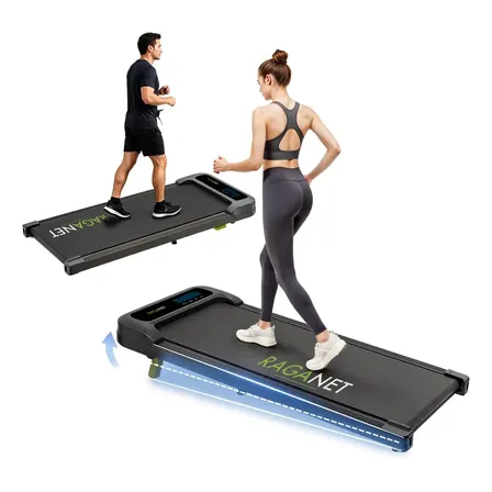 Caminadora Eléctrica 6 Km Walking Pad 2 Niveles Control Remo Negro