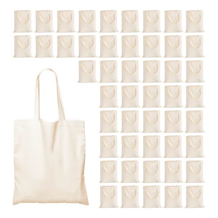 50 Bolsas De Manta Cruda Ecológicas 40 X 35 Cm 100% Algodón