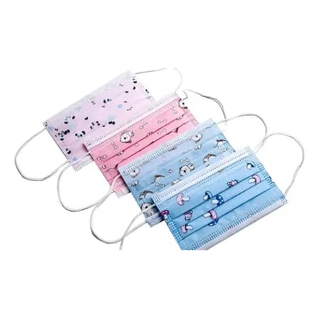 Sh- 500 Cubrebocas Infantil Tricapa Termosellado Plisado