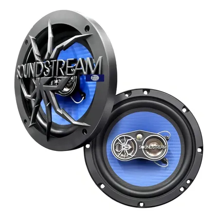 Bocinas Coaxiales 6.5  4 Vías Soundstream Vn-6530 Fibra Carbono Auto Azul