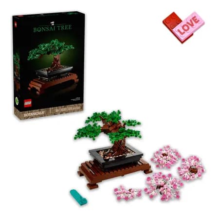 Lego Botanicals Bonsái 10281; Idea De Regalo Para San Valentín, Regalo Para Hombre; Planta Armable Decorativa, Incluye Bonsái, Maceta Y Base Armables; 18+ 878 Bonsai Tree