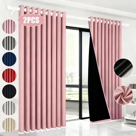 2 Panele Cortinas Blackout Para Ventana 270x215cm Habitacion