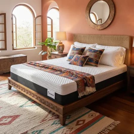 Colchón Queen Memory Foam Confort 150x200x20 Cm En Caja