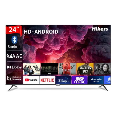 Smart Tv Hikers 24 Pulgadas Android Hd Con Dolby/aac Wifi