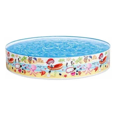 Piscina Intex Redonda Para Niños Azul Claro