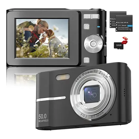 Cámara Digital 1080p Fhd Video Audio Webcam Principiante