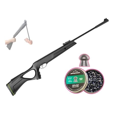 Rifle De Diabolos Aztk Murcielago 5.5mm 700 Fps Nitro Piston Negro 139.7 Mm