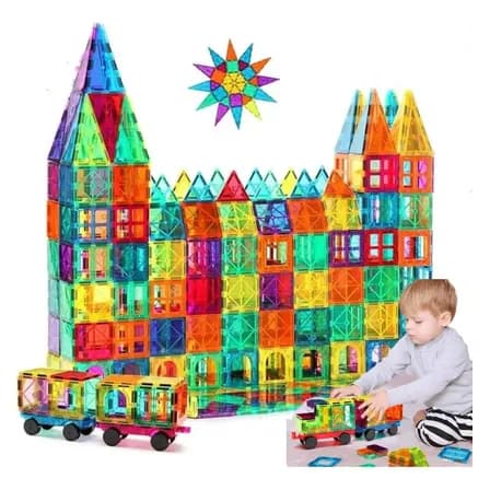 100 Juguetes Didacticos Bebe Bloques Construcción Magnéticos Color Colorful