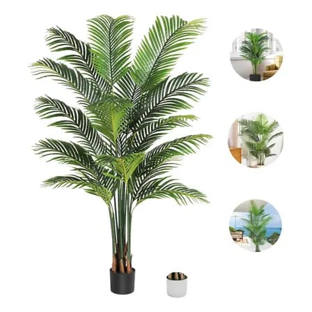 Palmera Areca Decorativa Plantas Artificiales Macetas 160cm