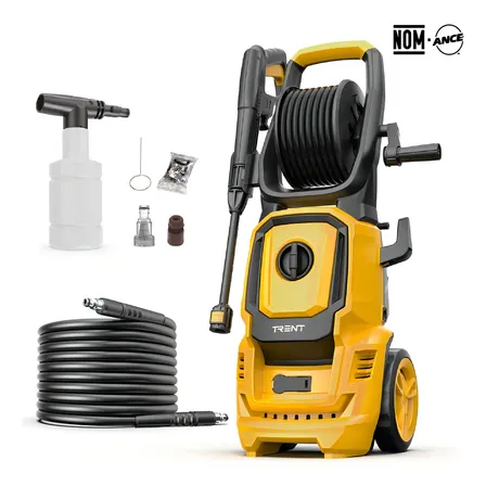 Hidrolavadora Electrica Trent Hlt407-2000-ac127v 2000w Alta Presion 2175 Psi Amarillo Negro 60 Hz