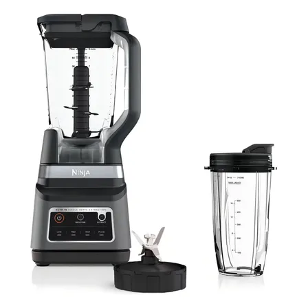 Licuadora Profesional Duo Ninja Auto-iq Con Vaso Nutri Bn750 Color Negro/plateado