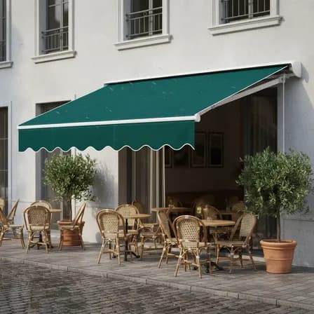 Toldos Retráctil Manual Para Exteriores Protección Uv