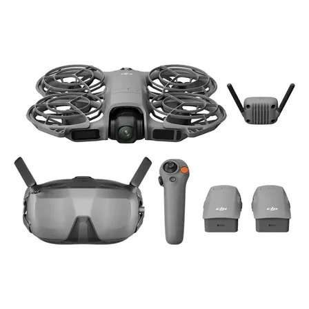 Dji Pack Neo 2 Motion Vuela Más Con Rc Motion 3 Y Goggles N3, Transmisión Estable Con Transceptor Digital, Dron 4k Para Principiantes, Vuelo Fpv, 3 Baterías Gris