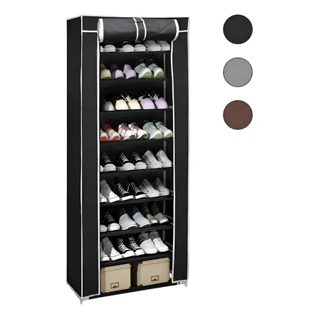 Zapatero Negro Blick 9 Niveles 27 Pares Modelo Zo9 Cubierta Enrollable