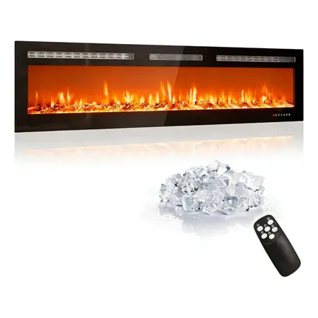 Calenton Electrico Garvee 152.40cm 144 Colores 5 Niveles Luz Negro