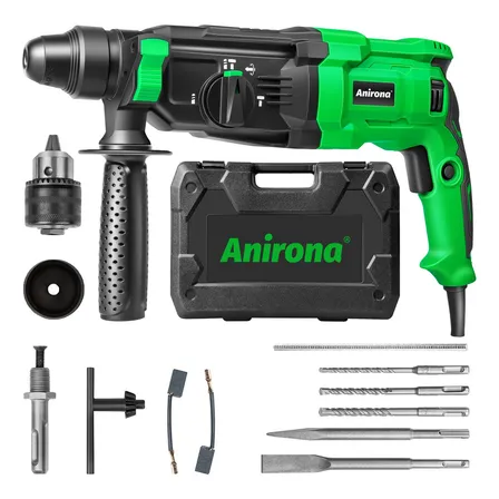 Rotomartillo Perforador Cincelador Sds 950w Anirona Rh26a Verde