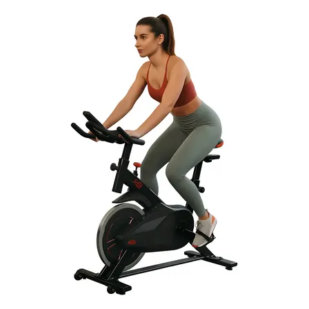 Bicicleta Spinning Fija X-rush 6km Fitness Ejercicio Cardio Y Condición Color Negro
